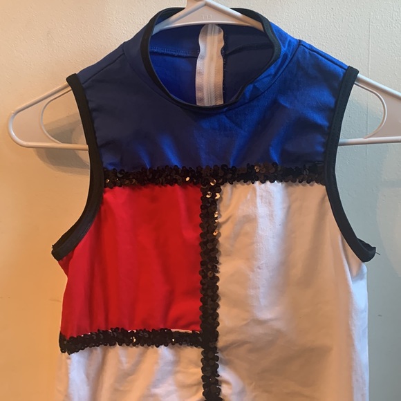 Weissman Color Block Dance costume, size large child - Picture 2 of 11